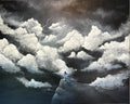 Girl Facing Storm Clouds - Original Painting