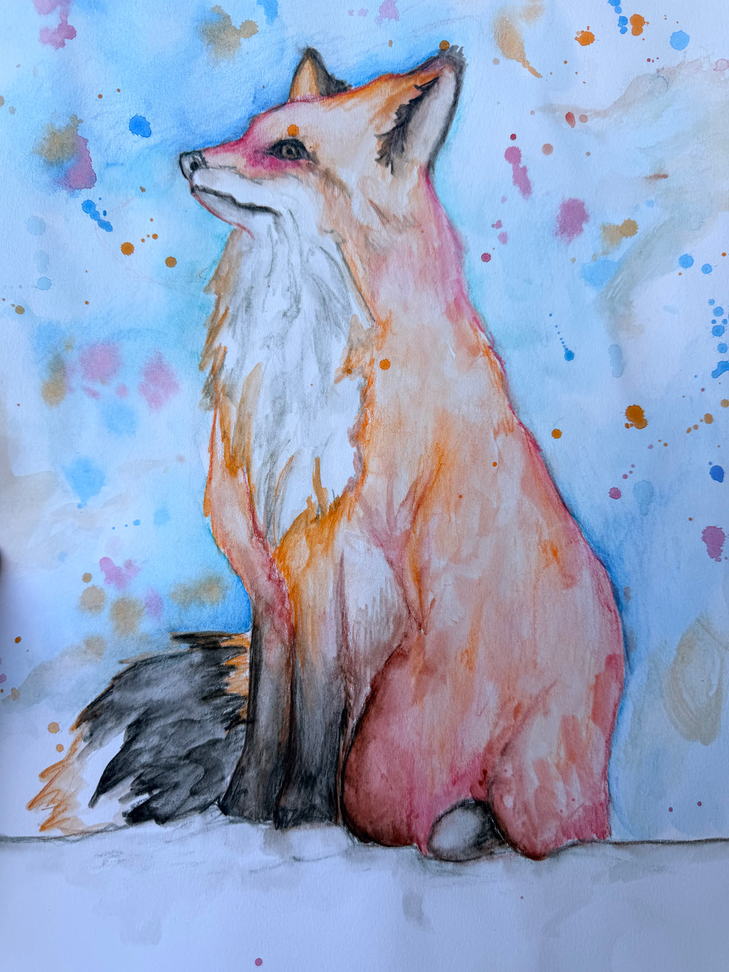 Fiery Fox - Original Drawing