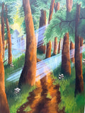 Trail Leading To A Door In The Woods - Print
