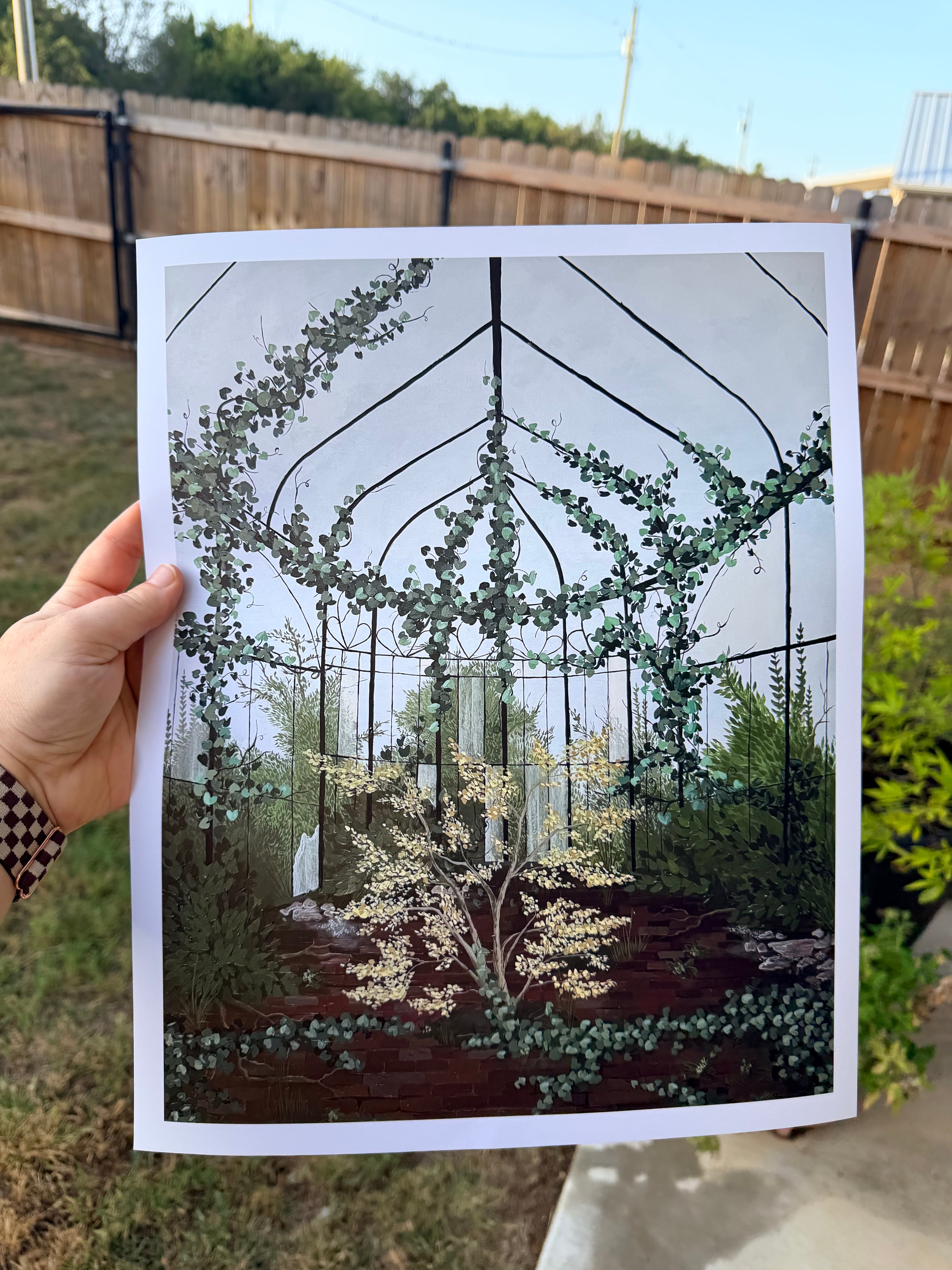 Overgrown Greenhouse - Large Print