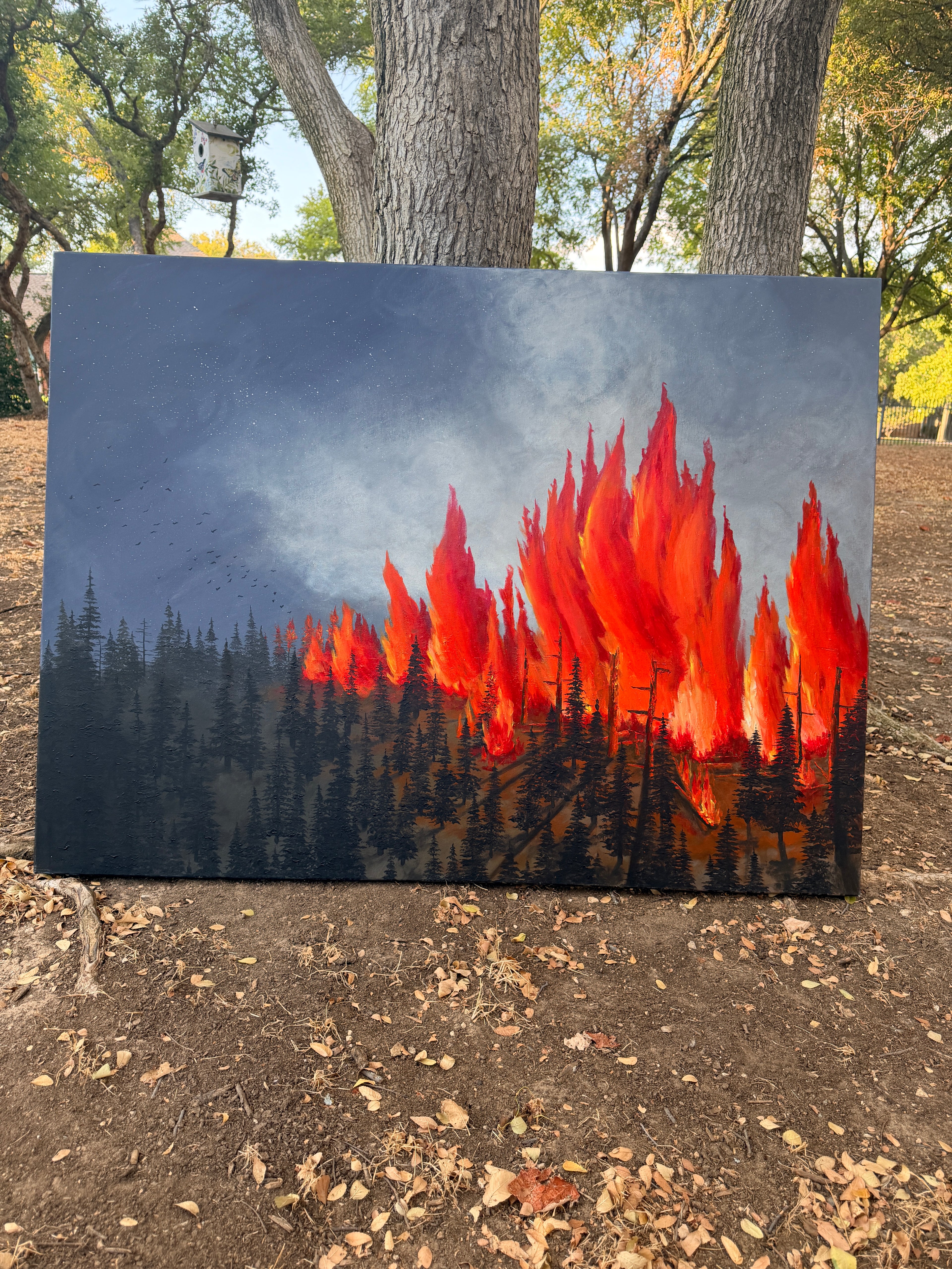Raging Wildfire - Original Painting