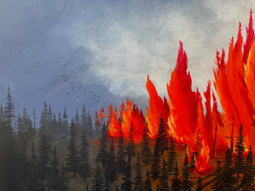 Raging Wildfire - Original Painting