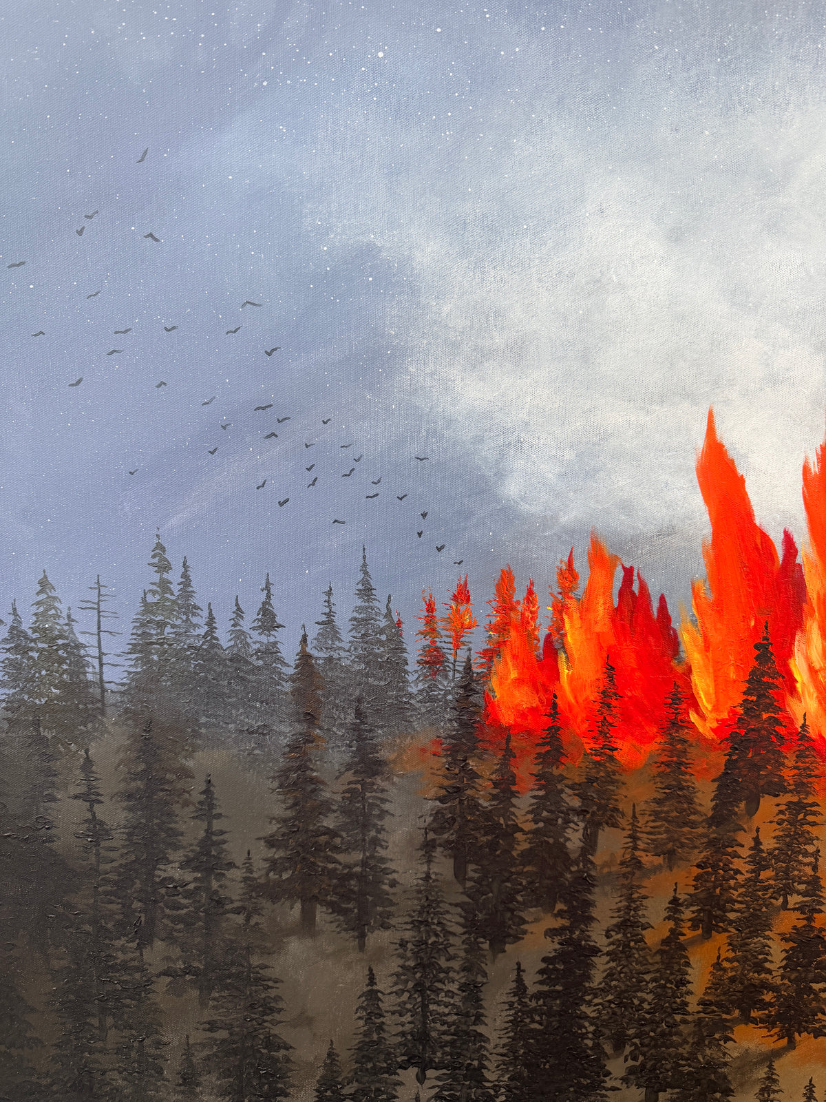 Raging Wildfire - Original Painting