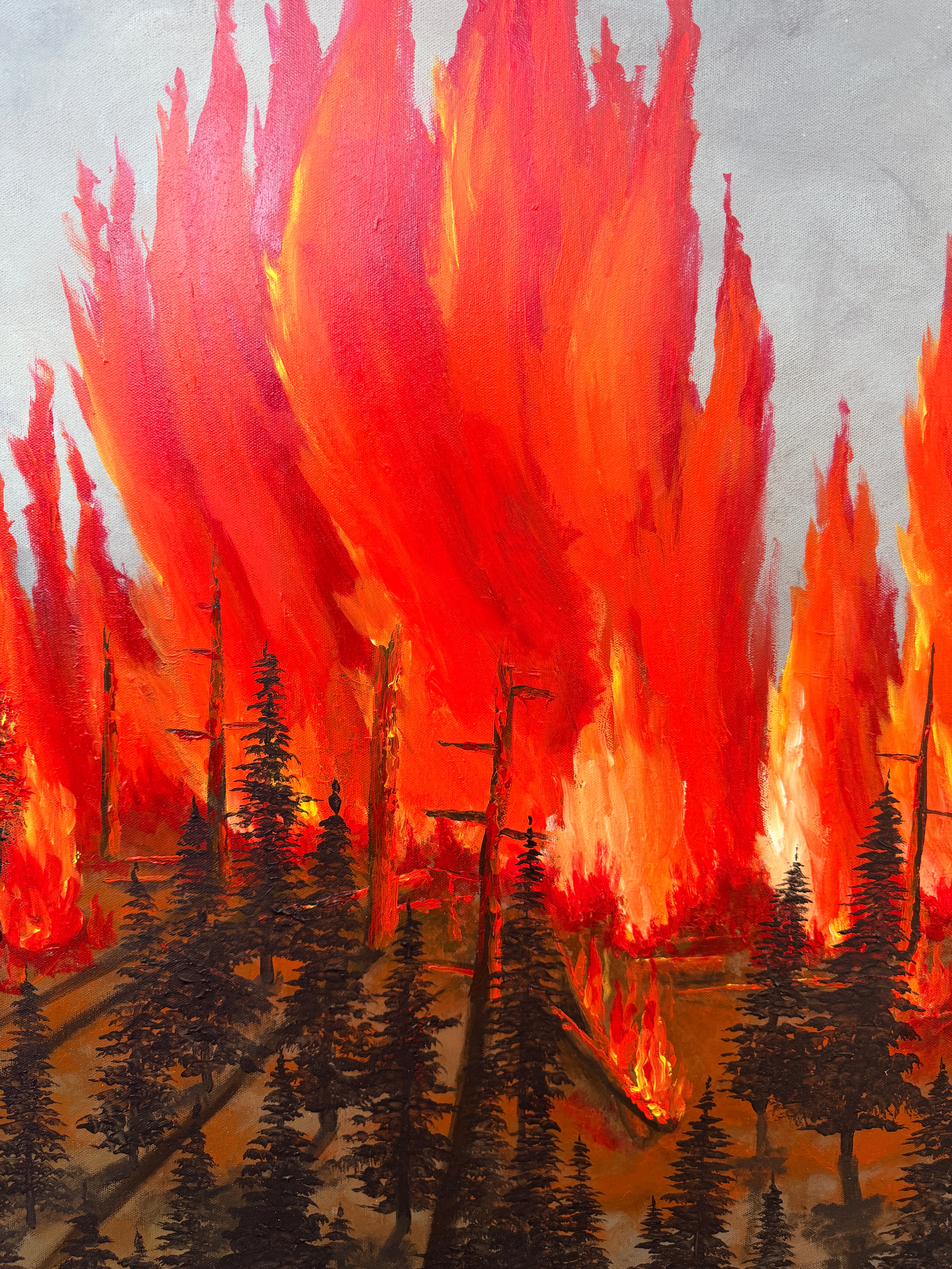 Raging Wildfire - Original Painting