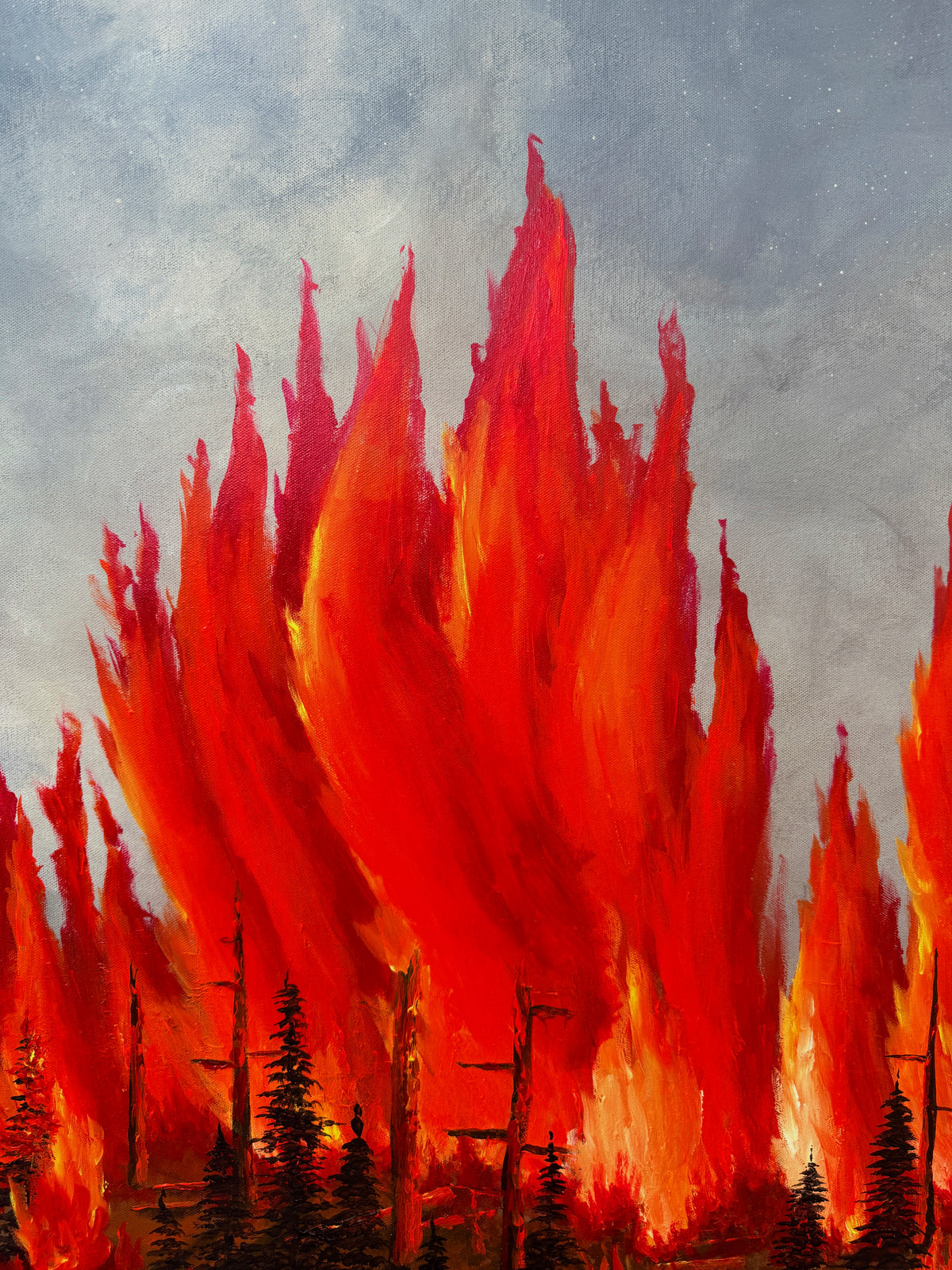 Raging Wildfire - Original Painting