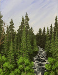 River Through The Pines - Original Painting