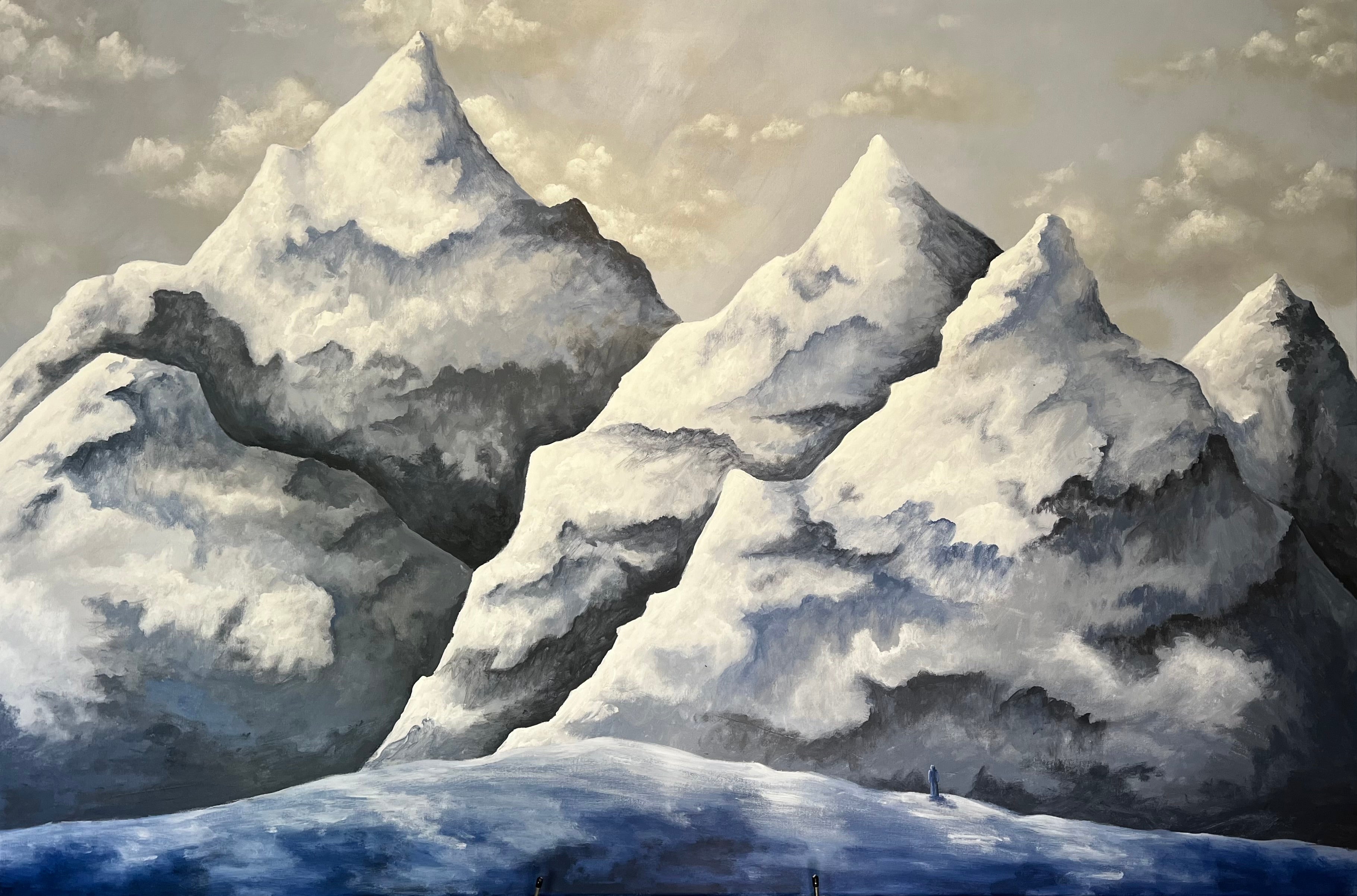 Frozen Mountains - Original Painting