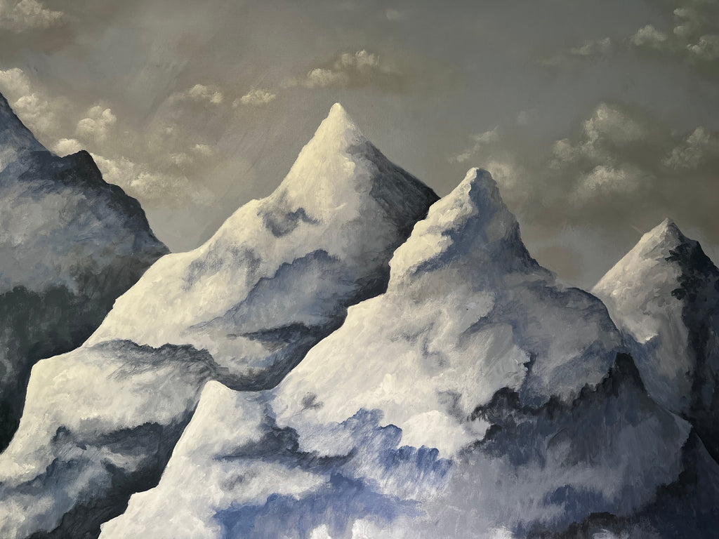 Frozen Mountains - Original Painting