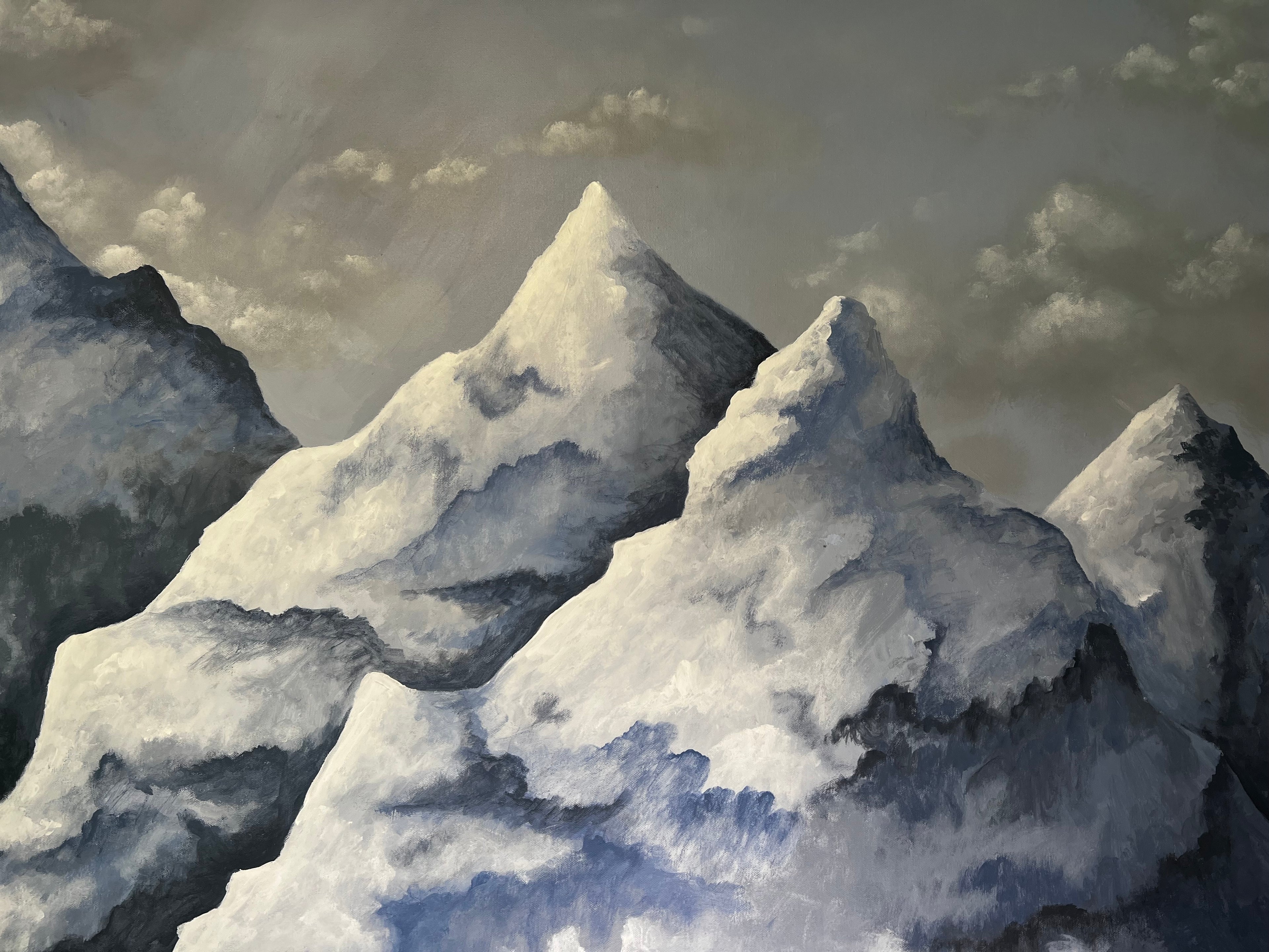 Frozen Mountains - Original Painting